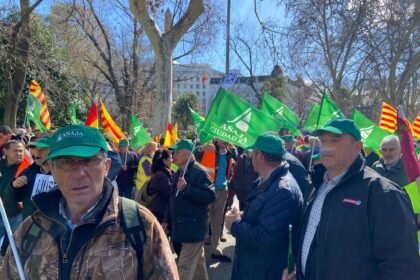 Protesta agraria en Madrid